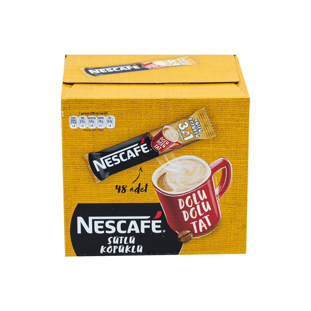 Nescafe 3 İn 1 Arada 48'li Sütlü Köpüklü