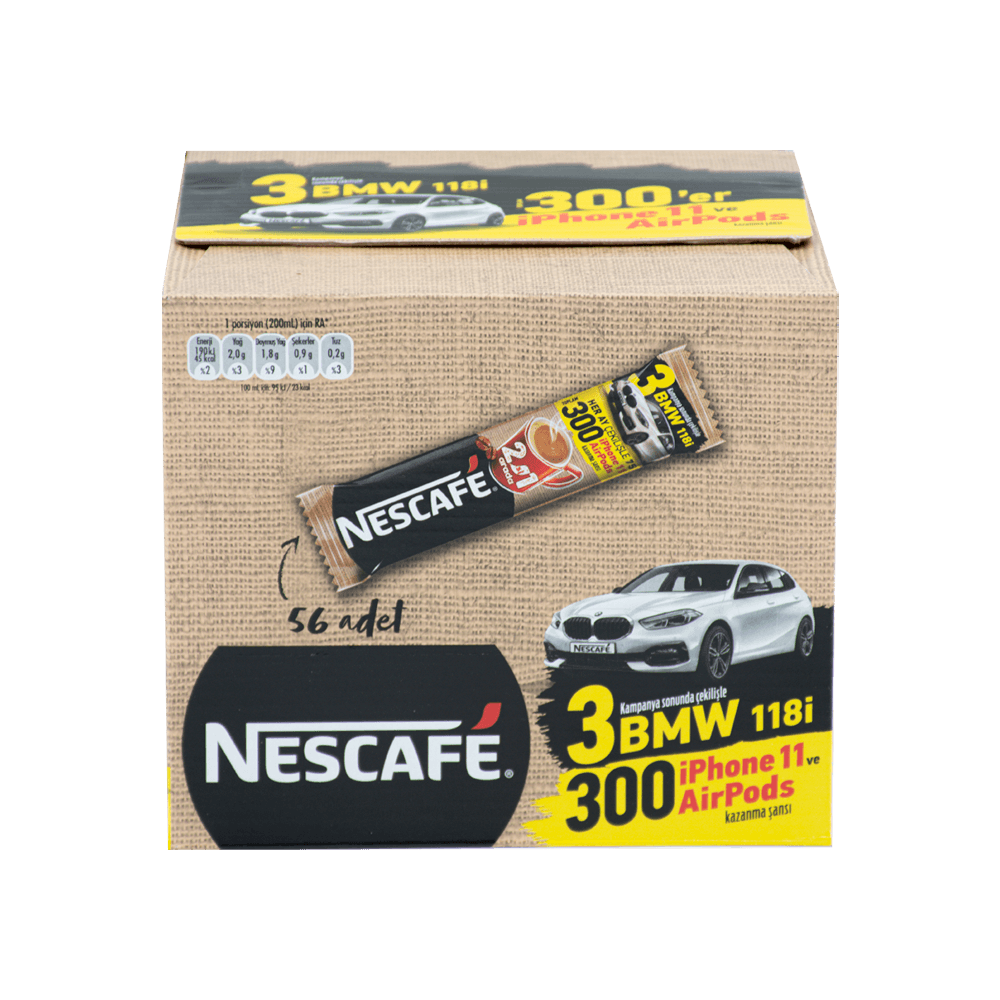 Nescafe 2 İn 1 Arada 56'lı Şekersiz