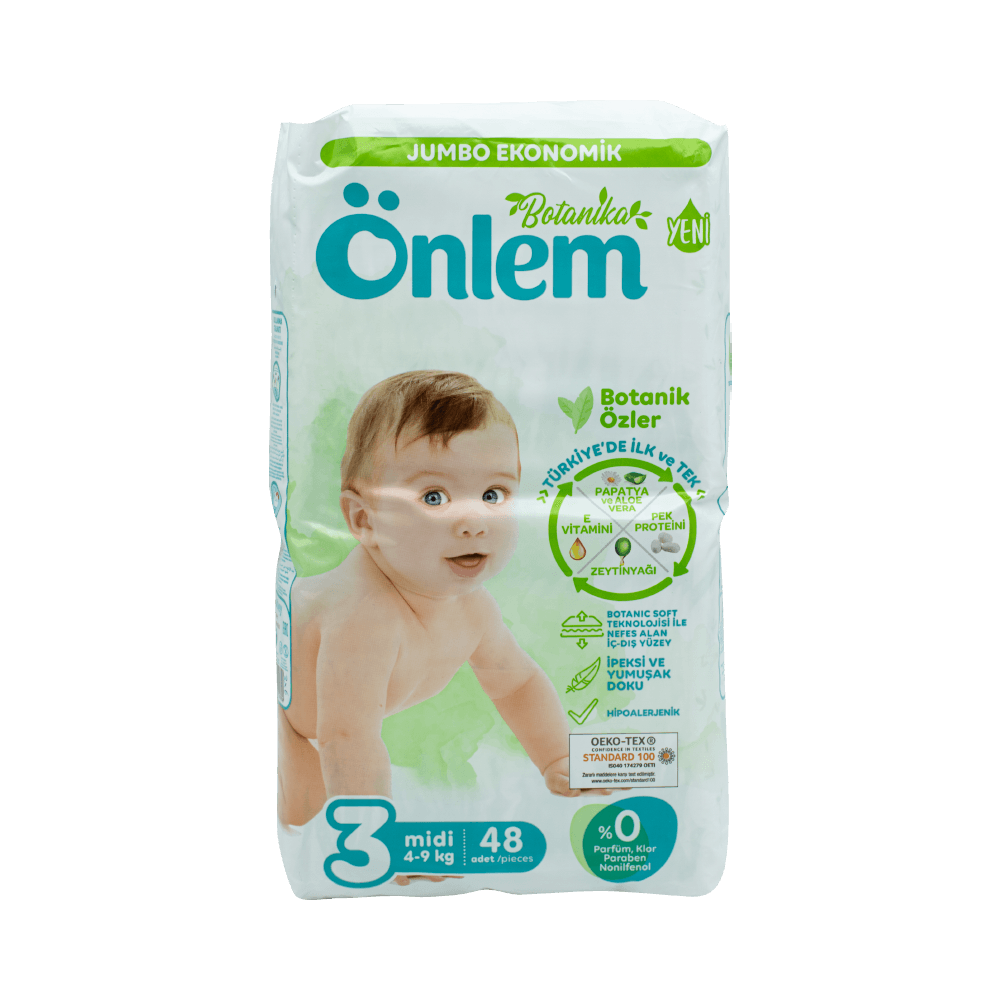 Önlem Jumbo Paket Midi 50'li 4-9 Kg 3 Numara