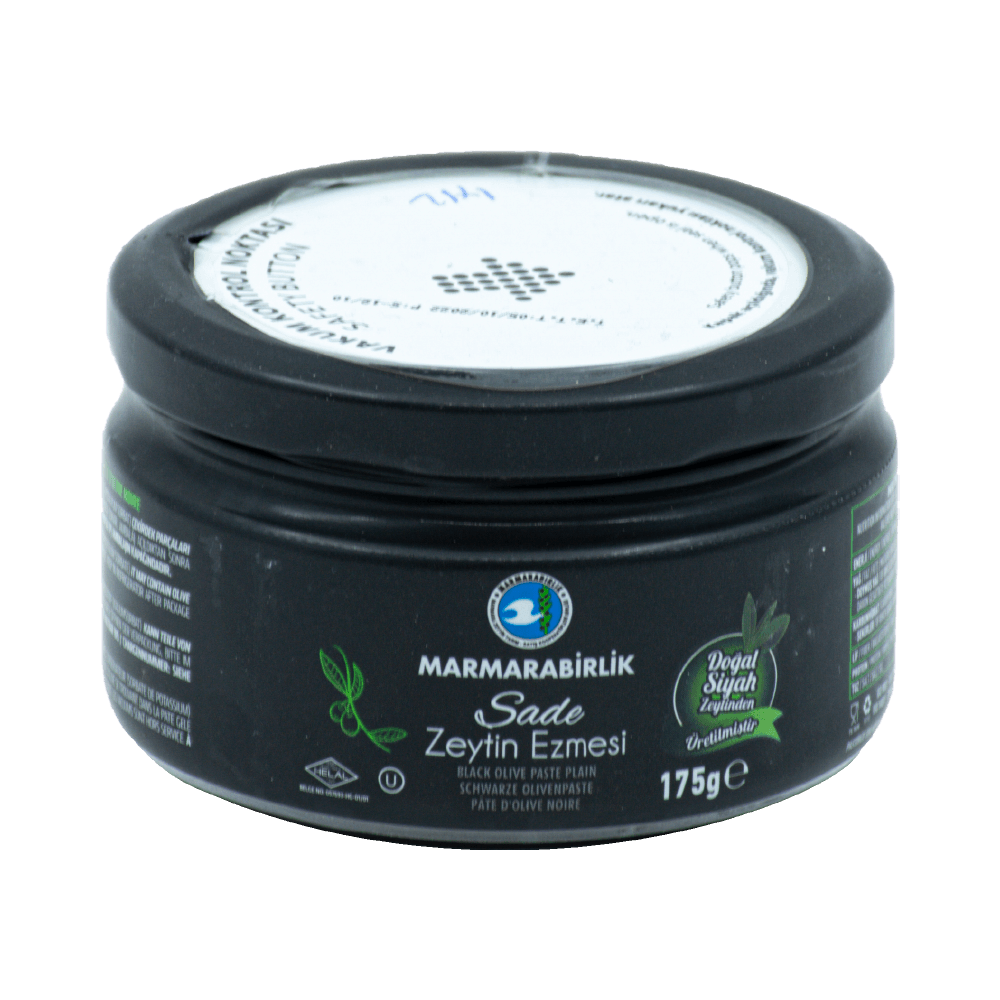Marmara Birlik Siyah Zeytin Ezmesi 175 Gr Cam Kavanoz