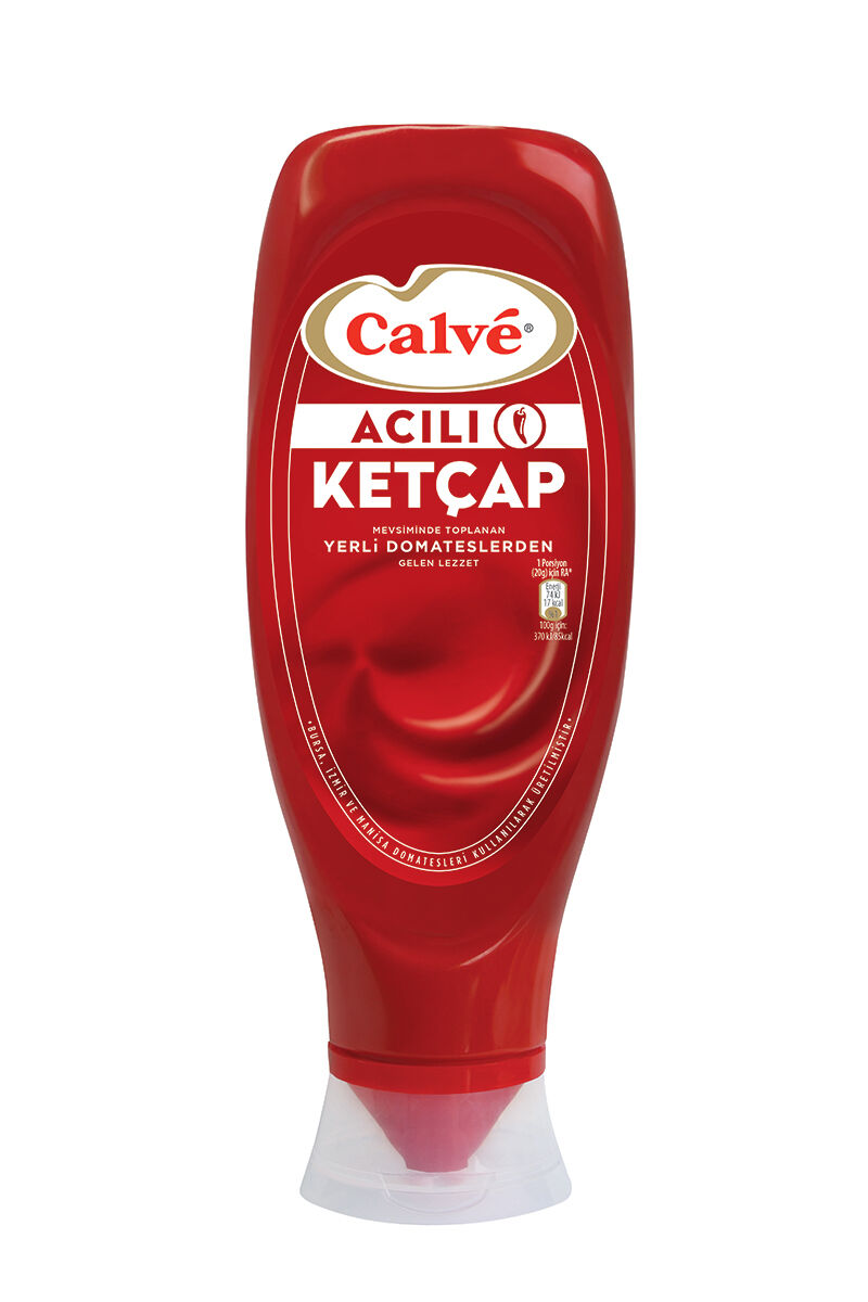 Calve Ketçap 600 Gr Acılı