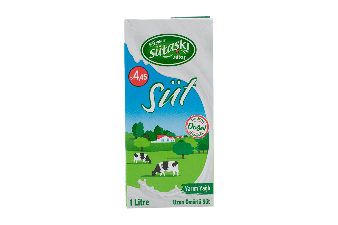 Sütaş Süt 1 L Yarım Yağlı 