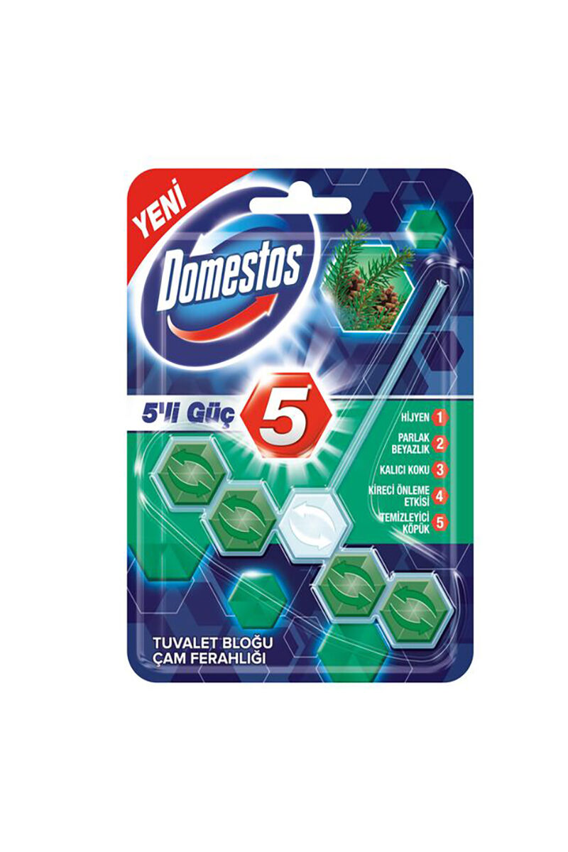 Domestos Wc Blok 5'li Güç 50 Gr Çam Ferahlığı