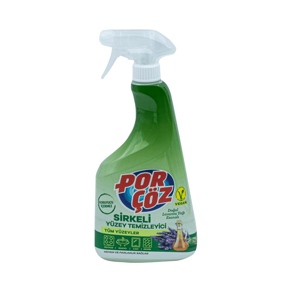 Porçöz 750 Ml Sirkeli Yüzey Temizleyici Sprey