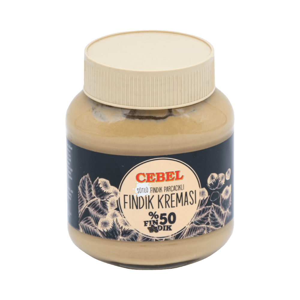 Cebel Fındık Kreması 350 Gr Sütlü %50 Fındık Parçacıklı