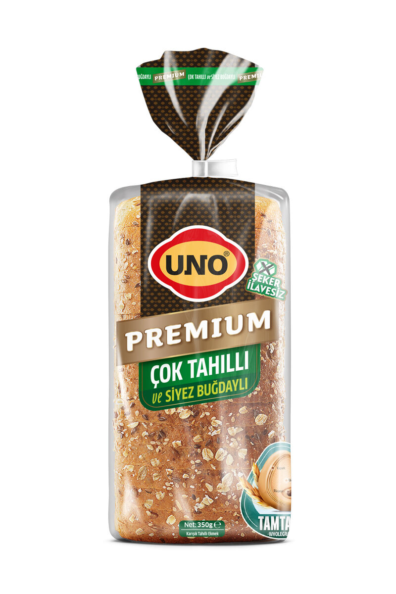 Uno Premium Çok Tahıllı ve Siyez Buğdaylı Ekmek 400 gr