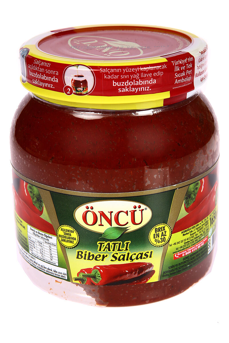 Öncü Biber Salçası 1650 Gr Tatlı Pet