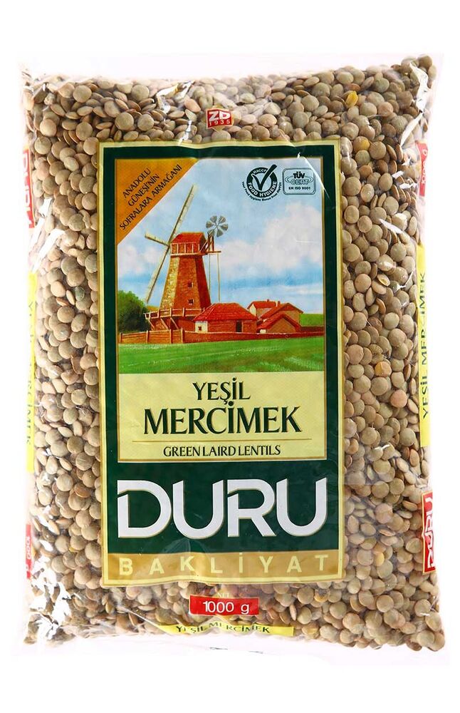 Duru Yeşil Mercimek 1 Kg Yaprak