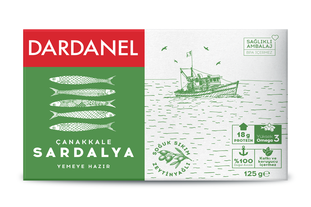 Dardanel 125 Gr Çanakkale Sardalya Zeytinyağlı
