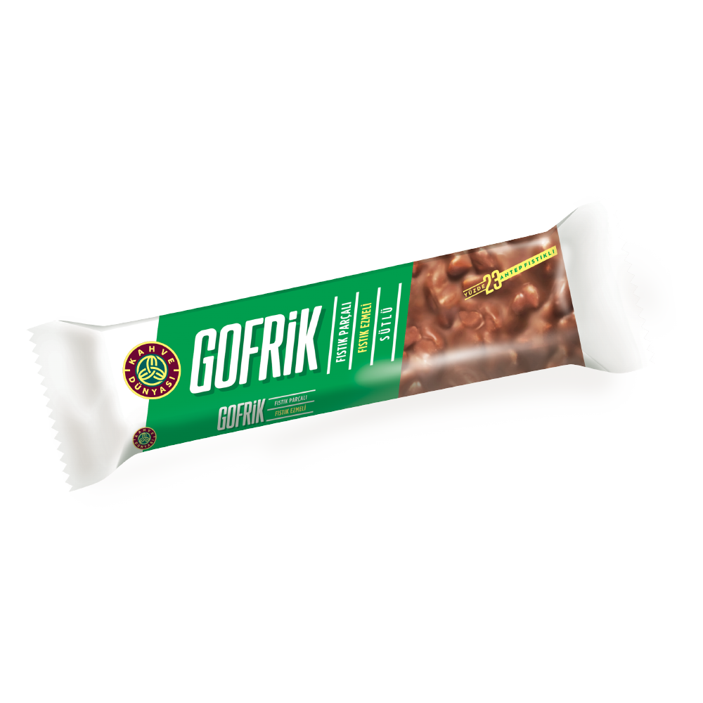 Gofrik Gofret 33 gr Antep Fıstıklı Sütlü