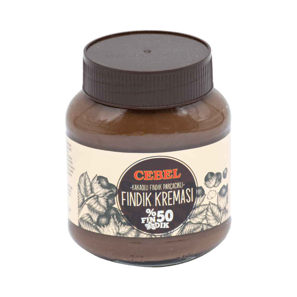 Cebel Fındık Kreması 350 Gr Kakaolu %50 Fındık Parçacıklı