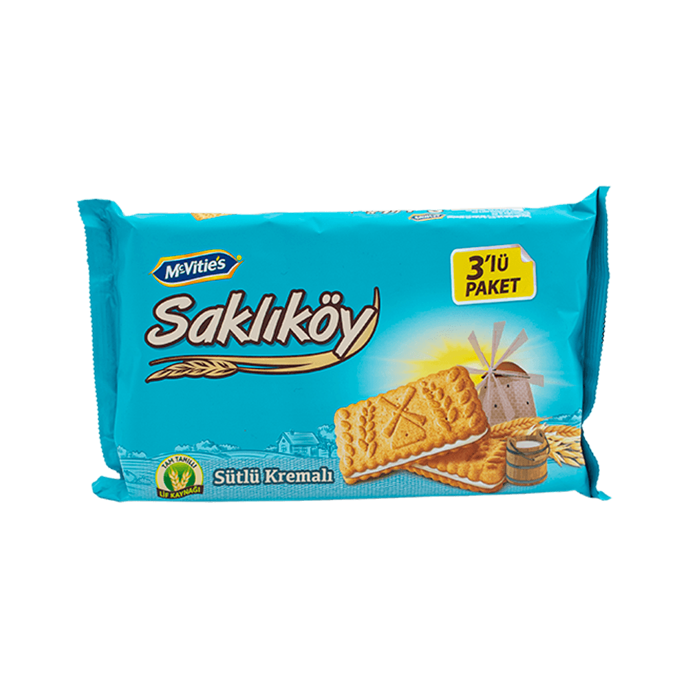 Saklıköy 3x88 Gr Sütlü Kremalı Yulaflı