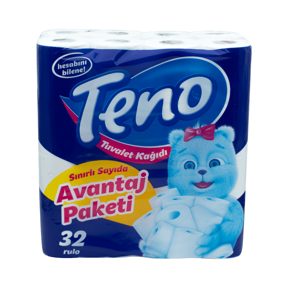 Teno Tuvalet Kağıdı 32'li Çift Kat Avantaj Paket