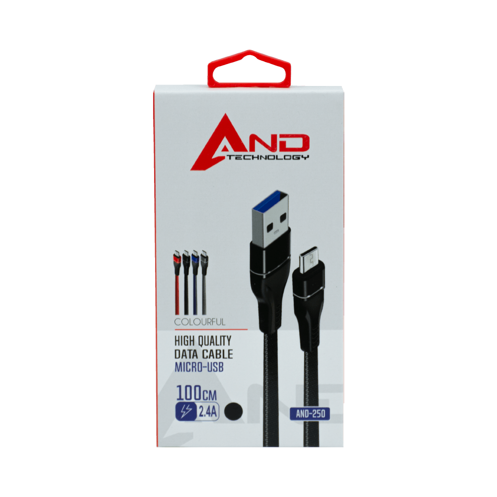 And Micro Usb Şarj Kablo Renkli 2.4A 100 Cm And-250