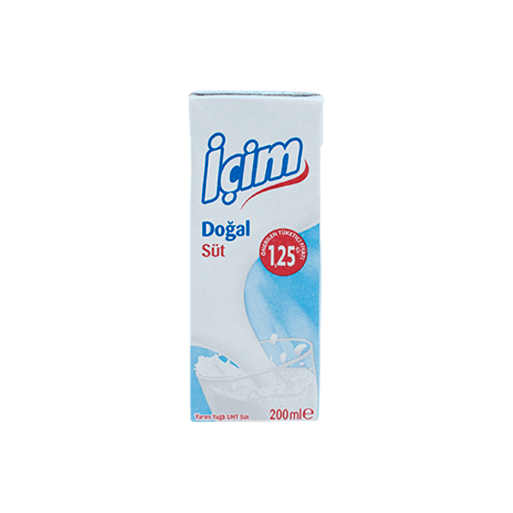 İçim Süt 200 Ml Yarım Yağlı