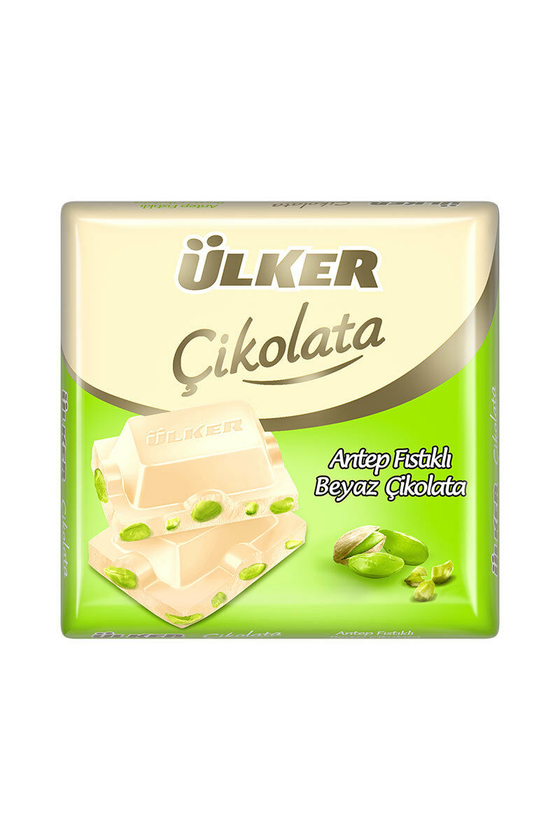 Ülker Kare 65 Gr Antep Fıstıklı Beyaz Çikolata