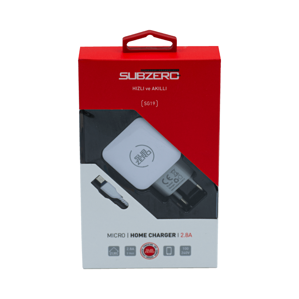 Subzero Şarj Adaptorlü Android Kablo 1 Mt 2.8A Sg19