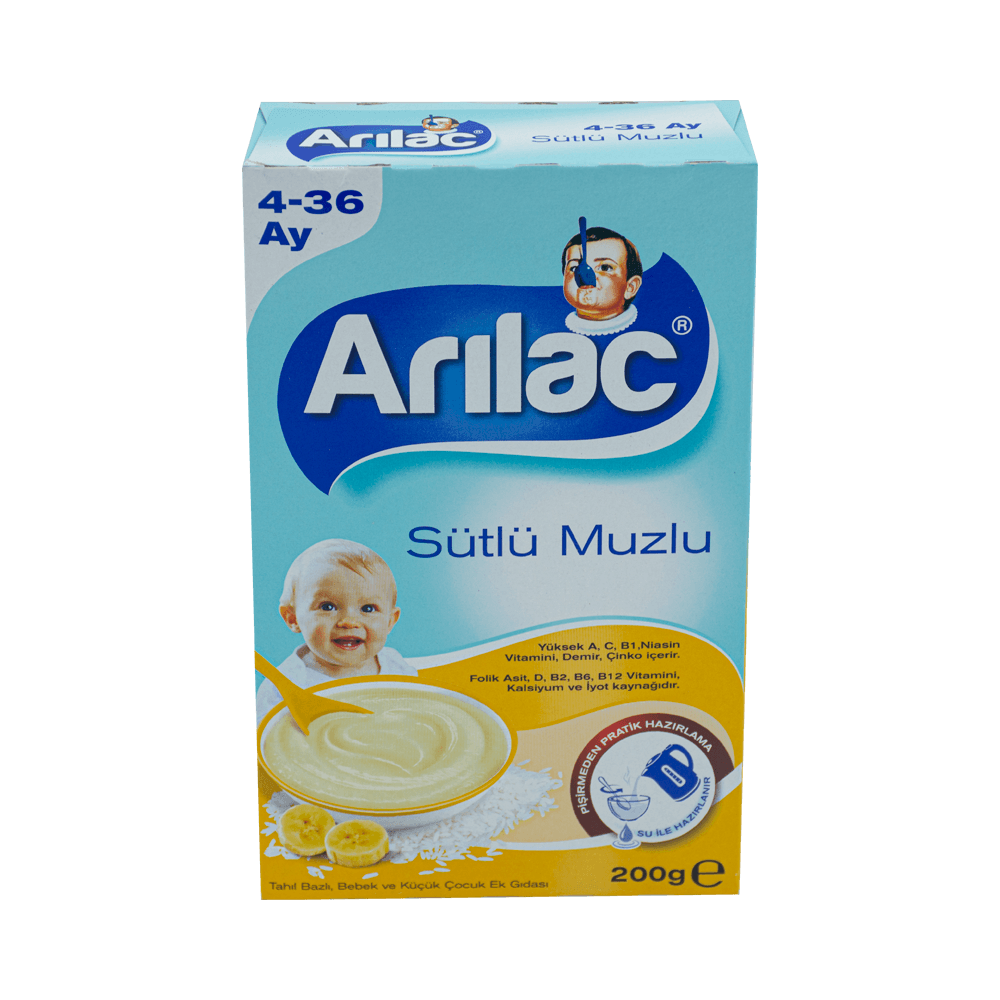 Arılac 200 Gr Sütlü Muzlu 4-36 Ay