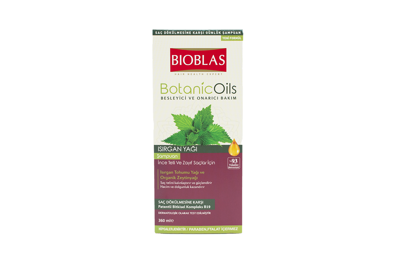 Bioblas Şampuan 360 Ml İnce Telli Ve Zayıf Saçlar Isırgan Yağı