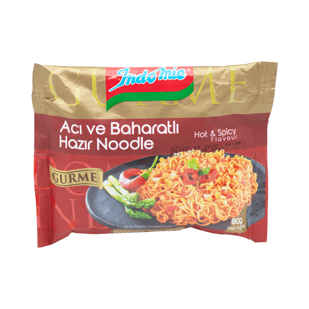 İndomie Hazır Gurme Noodle 80 Gr Acı ve Baharatlı
