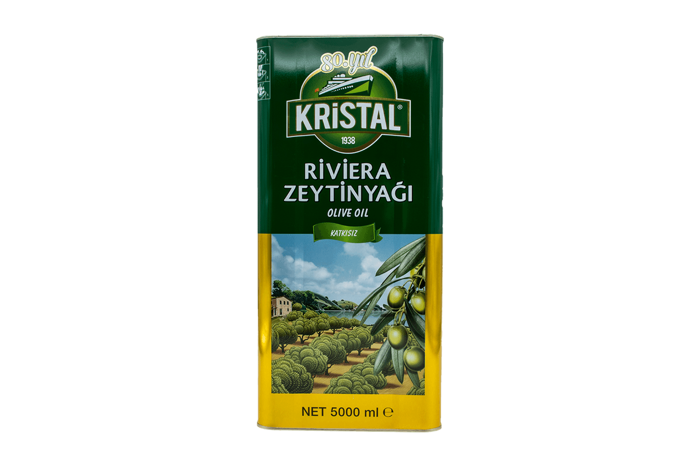 Kristal 5 Lt. Riviera Zeytinyağı Tnk