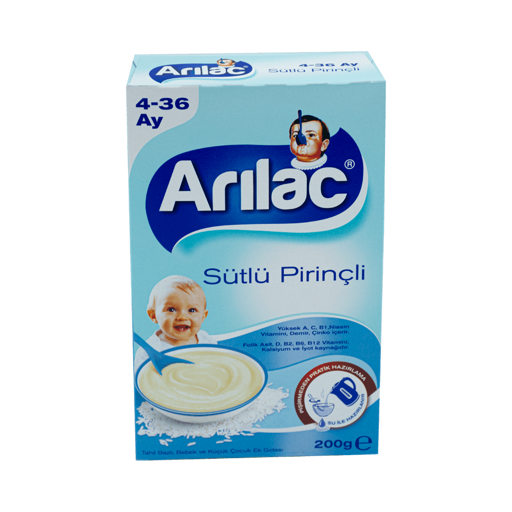 Arılac 200 Gr Sütlü Pirinçli 4-36 Ay