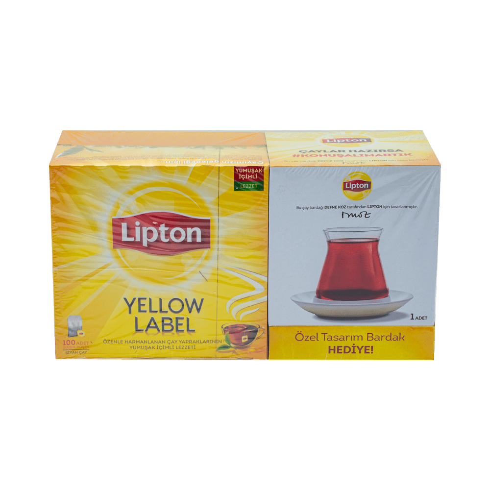 Lipton Bardak Poşet 100'lü Yellow 200 gr