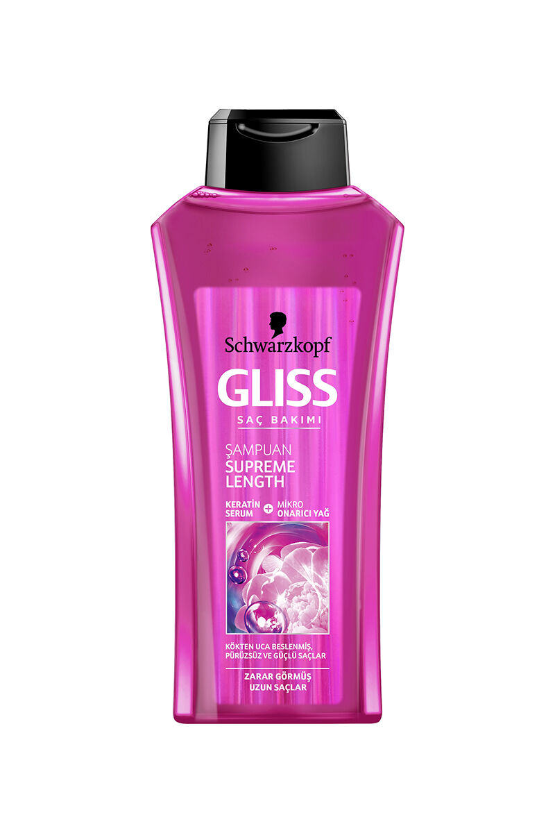 Gliss Şampuan 500 Ml Supreme Length Yağlı Köklü Kuru Saçlar