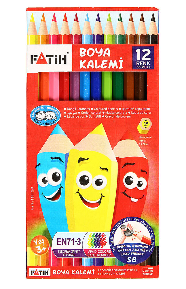 Fatih Boya Kalemi 12'li Uzun 33112