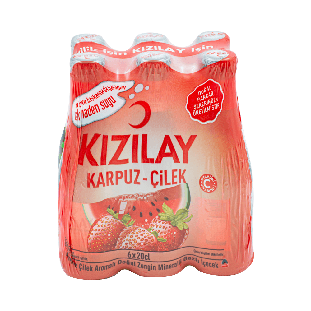 Kızılay Meyveli Soda 6x200 Ml Karpuz Çilek