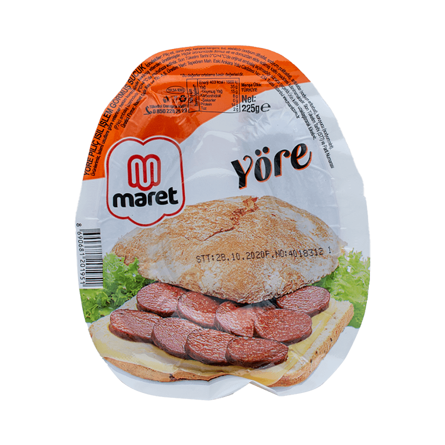 Maret Yöre Sucuk Kangal 225 Gr Piliç 