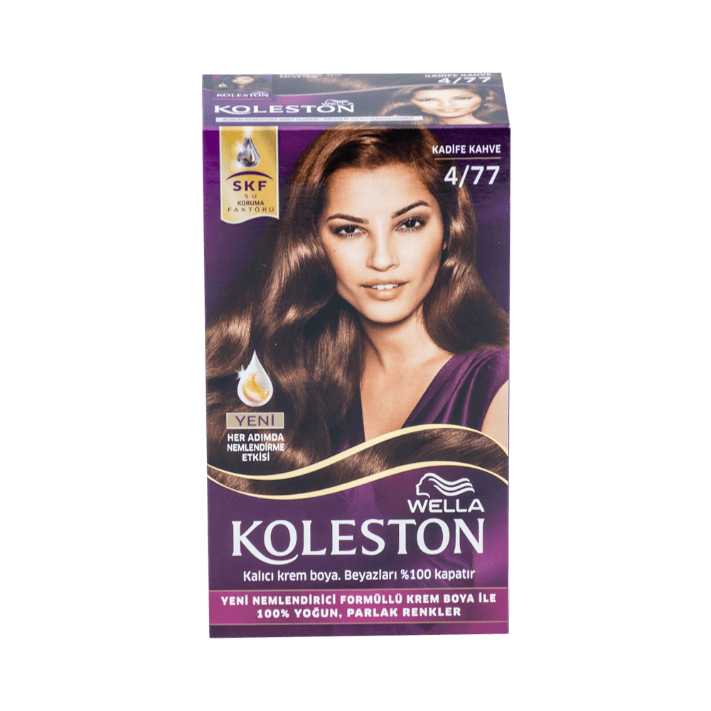 Koleston Saç Boyası Set 4/77 Kadife Kahve