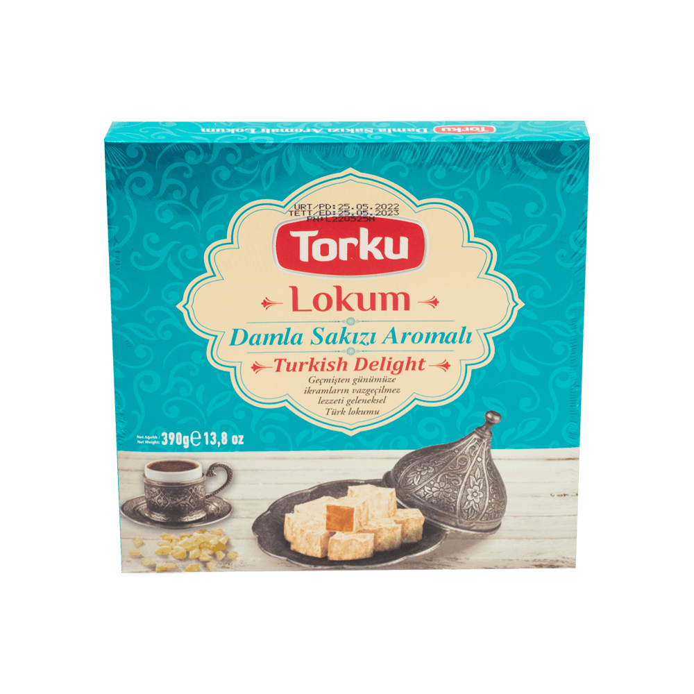 Torku Lokum 390 Gr Damla Sakızı Aromalı