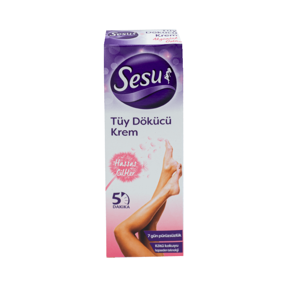Sesu Tüy Dökücü Krem 100 ml Hassas Ciltler