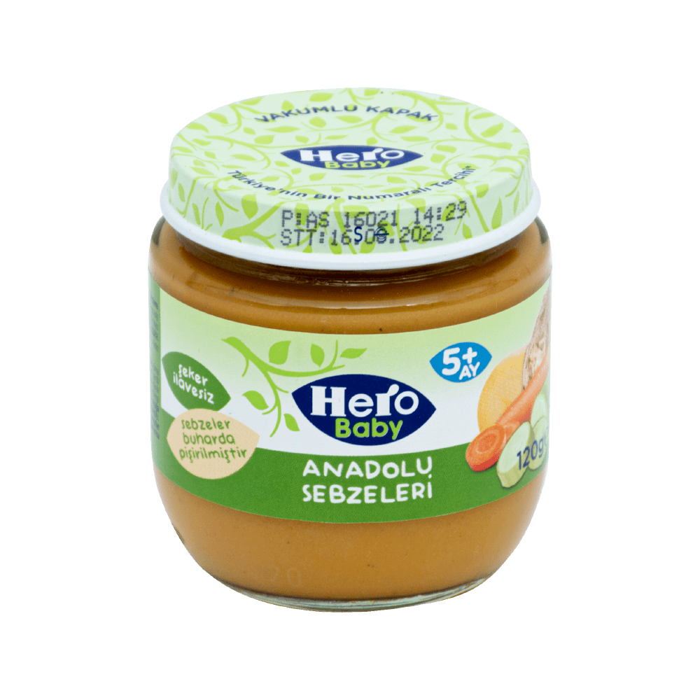 Hero Baby Kavanoz 120 Gr Anadolu Sebzeleri